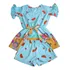 Conjunto Infantil Menina Blogueira - Crepe - Estampa Praia 