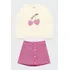 Conjunto Infantil Menina Blusa Longa E Short-saia Fakini