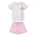 Conjunto Infantil Menina Listrada  Lacinho Fantoni Tam 4ao8