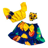 Conjunto Infantil Menina Saia