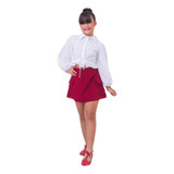 Conjunto Infantil Menina Saia