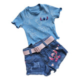 Conjunto Infantil Menina Shorts