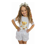 Conjunto Infantil Menina Ursinho