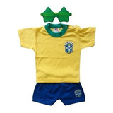 Conjunto Infantil Menino Seleção Brasileira Copa Do Mundo
