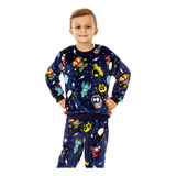Conjunto Infantil Pelucia Fleece Inverno   Pijama Quentinho