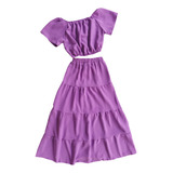 Conjunto Infantil Saia Longa
