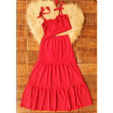 Conjunto Infantil Saia Longa