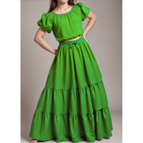 Conjunto Infantil Saia Longa