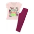 Conjunto Infantil Tam 4 6 8 Calça Pink E Blusa Para Meninas
