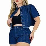 Conjunto Jeans Feminino Jaqueta