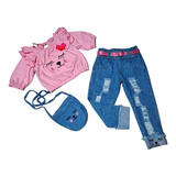 Conjunto Jeans Infantil Blogueirinha