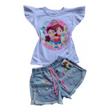 Conjunto Jeans Verao Infantil