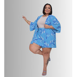 Conjunto Kimono Plus Size