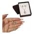 Conjunto Kit Brinco E Colar Dourado Festa Folheado A Ouro