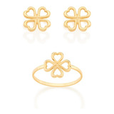 Conjunto Kit Folheado Ouro