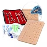 Conjunto Kit Simulação De Sutura Humana E Animal   Pad Com Ferramentas Modelo Educacional Para Alunos Iniciantes Enfermagem E Medicina