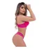 Conjunto Lingerie Fio Lindo Rendado Strappy Sutiã Bojo Casca