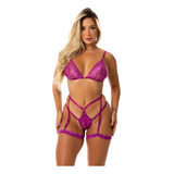 Conjunto Lingerie Gladiadora Completo