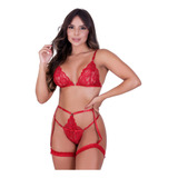 Conjunto Lingerie Gladiadora Completo