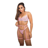 Conjunto Lingerie Renda S