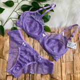 Conjunto Lingerie Rendado Sem