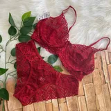 Conjunto Lingerie Rendado Sem