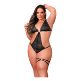 Conjunto Lingerie Rendado Sem