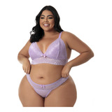 Conjunto Lingerie Sexy Plus
