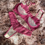Conjunto Lingerie Sexy Transparente