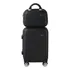 Conjunto Mala De Bordo C  Rodas 360  E Frasqueira Para Viagens Silent Ipanema   Preta