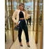Conjunto Malha Crepe Moletom Feminino Calça E Blusa Inverno