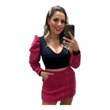 Conjunto Malha Veludo Cotele