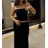 Conjunto Manu Blusa Tomara Que Caia/ Saia Longa Corte Reto