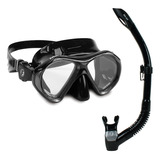 Conjunto Máscara Snorkel Mx-02 Fun Dive - Mergulho Pesca Sub