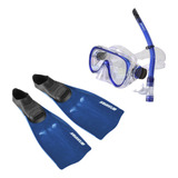 Conjunto Mascara Snorkel Nadadeira