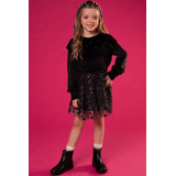 Conjunto Menina Blusao Veludo