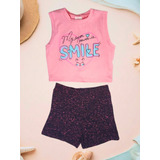 Conjunto Menina Cropped Nadador