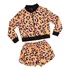 Conjunto Menina Jaqueta Bomber E Short Estampa Animal Print