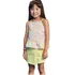 Conjunto Menina Verão Leve Kukiê Bata Alça E Shortsaia Sarja