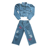 Conjunto Meninas Jeans Jaqueta