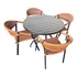 Conjunto Mesa 1 00 Diâmetro 4 Und Cadeiras Proteção Uv