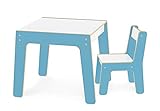 Conjunto Mesa   Cadeira Infantil Azul   Junges