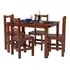 Conjunto Mesa Com 4 Cadeiras Madeira Maciça Lanes Ia