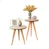 Conjunto Mesa De Canto Lateral Retro Sala Quarto Decora Lar