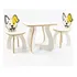 Conjunto Mesa Infantil Puppies Criança Mesinha Infantil Mdf