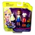 Conjunto Mini Boneca Colecionável Menina Ruiva Lila - Boa Viagem - Sortimento Fashion - Acompanha Acessórios E Roupas Roupinhas - Amiga Da Polly Pocket - Mattel Brinquedos