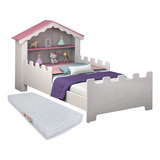 Conjunto Mini Cama E Colchão Magia Infantil Quarto Menina
