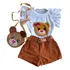 Conjunto Mini Diva Jeans Com Bolsinha Blogueirinha Verão 