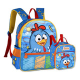 Conjunto Mochila E Lancheira