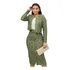 Conjunto Moda Evangélica Saia Tubinho + Casaco Manga Longa